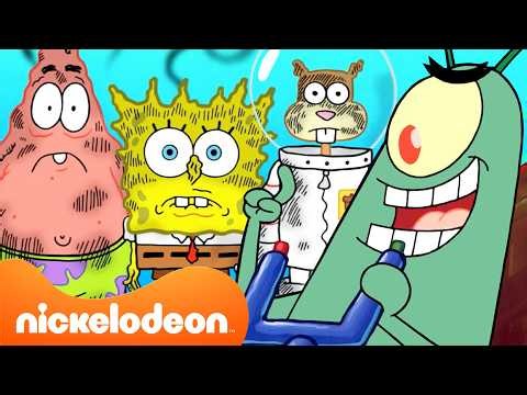 Bob Esponja | Planes malvados de Plankton 😈 | 45 Minutos | Bob Esponja | Nickelodeon en Español