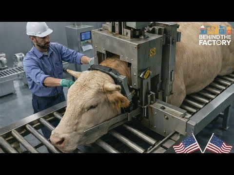 Inside Brazil & America’s Ultra-Modern Cattle Slaughter Machines | Industrial Meat Processing