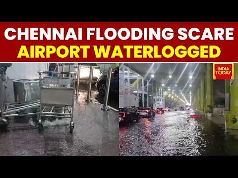 Chennai Airport Waterlogging: Heavy Rain Lashes Chennai, Vehicles Submerged | India Today