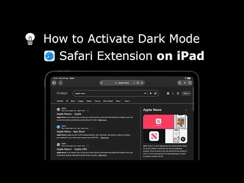 How to Get Dark Mode on Any Website in Safari for iPad | Safari Extension