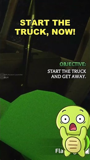 A MONSTER Is Outside the Truck! 🦌😱 #shorts #jjandmikey #roblox