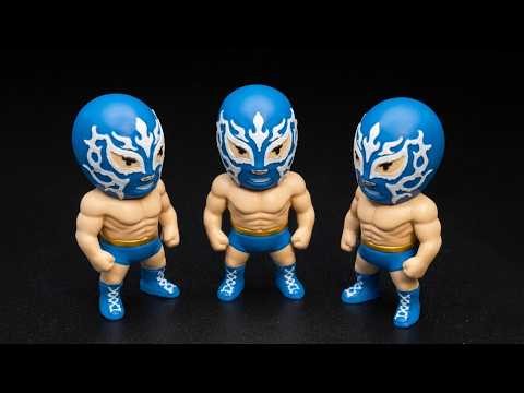 El Libre - Luchador Wrestler Keychain & Figurine - Timelapse