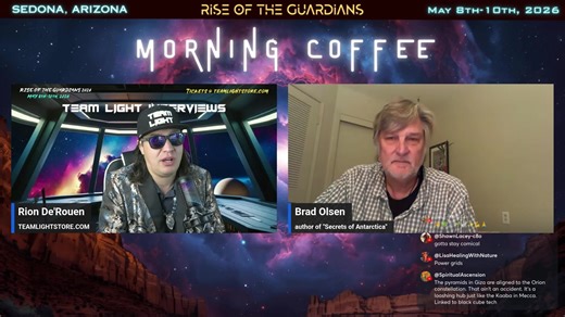 Team Light Interviews Brad Olsen about his New Book, "Secrets of Antarctica" with Rion De'Rouen. Take Advantage of our Family Discount. All tickets will be on Sale for "Rise of the Guardians 2026 till the end of the Month. https://teamlightstore.myshopify.com/collections/events "Rise of The Guardians" Presale Tickets are now Available. This Event will "Sell Out" Taking Place at the Sedona Performing Arts Center in Sedona Arizona May 8-10th 2026. Team Light will also be Co-Sponsoring "The Way of 