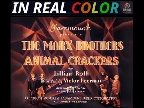 🤡 Animal Crackers (1930) — In Real Color — The Marx Brothers — Full Movie — 1080p