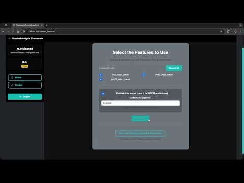 Towards Accessible Survival Analysis - Framework Demo