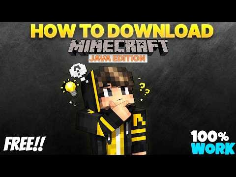 How to Download Minecraft Java Edition FREE (100% Working 2026)