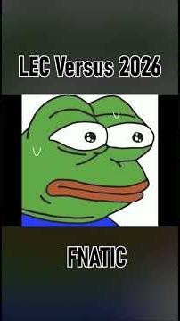 FNATIC League of Legends roster 2026 | LEC versus #leagueoflegends #esports #riotgames #lolesports