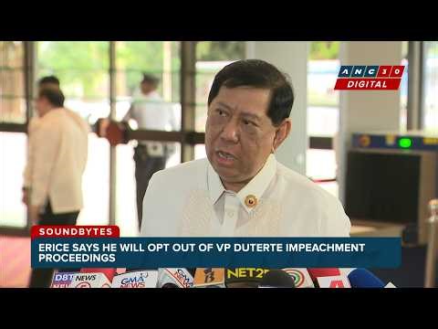 Erice on evidence vs VP Sara: COA report not final, AMLC data not conclusive | ANC
