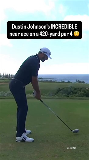 One of the greatest golf shots ever 🤯 DJ knocked this drive to a few inches during the 2018 Sentry Tournament of Champions (via @skratch) | Golf on CBS