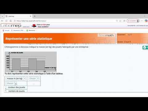 Représenter une série statistique histogramme