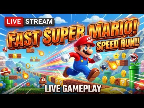 SUPER FAST SUPER MARIO SPEED RUN LIVE! | Record-Breaking Race | Super Exciting Gameplay 🚀
