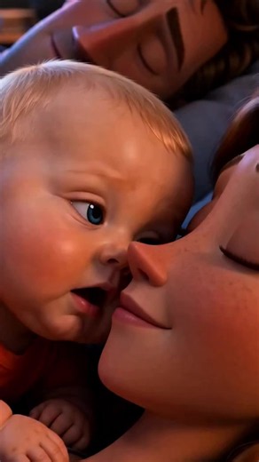 Baby & mom❤️😍 #tiktokgrowthchallenge #aicartoon #cartoonforkids #kids #memories