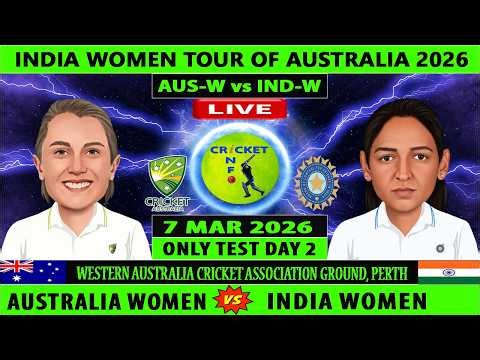 Australia Women vs India Women | AUSW vs INDW Live | Day 2 of Only Test of INDW vs AUSW | AUS vs IND