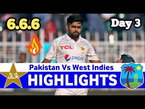 Pakistan vs West Indies 2nd Test Match Highlights 2026 | Day 3 | PAK vs WI Test Highlights