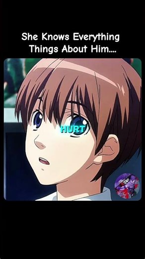 She Found Out About His Secret 😅 #anime