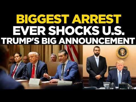 US News LIVE: Unexpected Arrest In America Sends Shockwaves | Kash Patel LIVE | Biden In Trouble