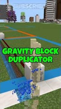 EASY GRAVITY BLOCK DUPER! #minecraft #minecrafttutorial #mcpe