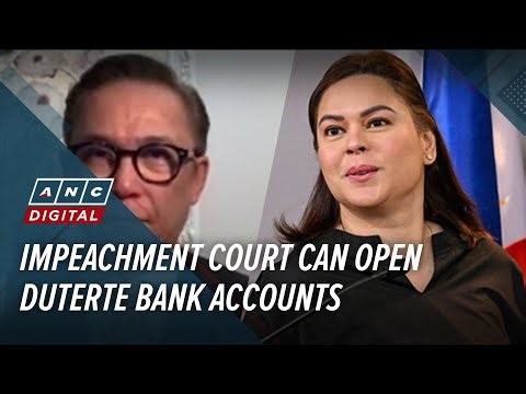 Unexplained wealth could be core of VP Sara impeachment, says ex-CJ Corona lawyer | ANC
