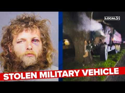 Stolen military-style vehicle leads to chaotic police chase in NY