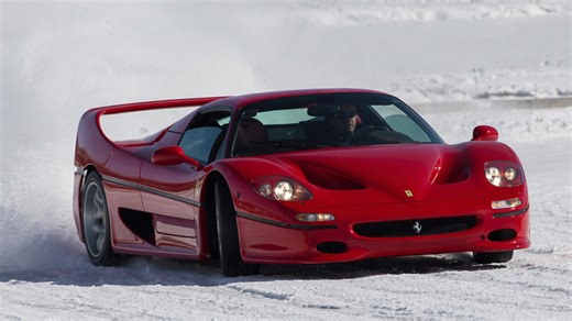 What happens when the Ferrari F50 hits 9,000 RPM flat out?