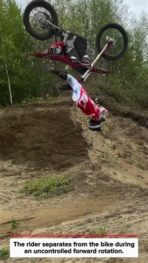 Motocross Crash: One Bad Jump and the Rider Goes Over the Bars