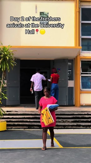 Day 2 of the freshers arrivals at the University Hall📍🟡#katanga #universityhall #knust #katangafellowood @katallion1 @Casfordhall.off.