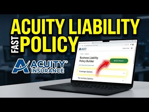 How to Build a Business Liability Policy with Acuity - Easy Tutorial