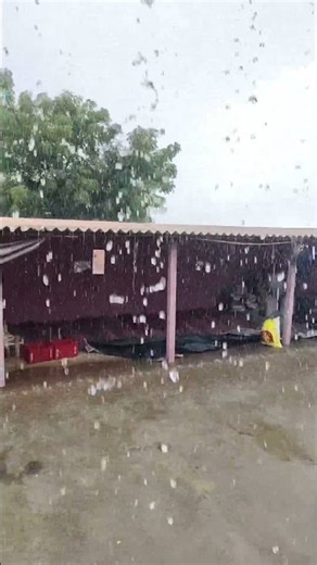 Just took this video, look at how much it's raining