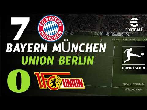 🔴Bayern München gegen Union Berlin 7-0 I HIGHLIGHTS & GOALS | Bundesliga 2026 I eFootball Simulation