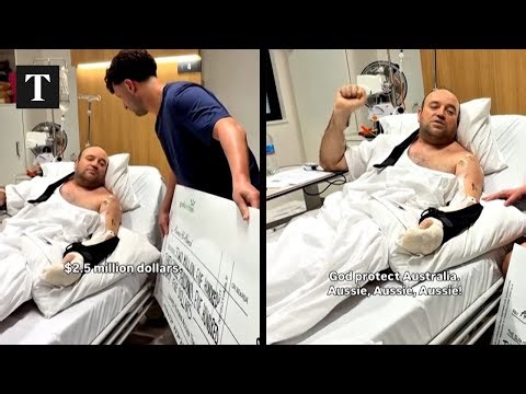 Bondi Hero Receives Crowdfunding Cheque