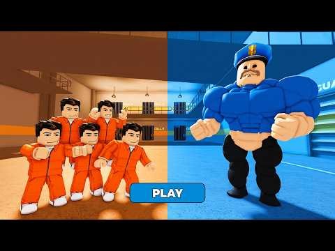 PRISONER PLAYERS vs POLICE BARRY PRISON RUN Obby Update - Roblox All Bosses FULL GAME Walkthrough