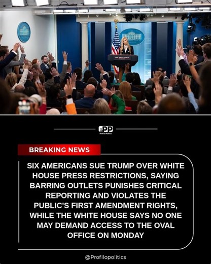 Six Americans Sue Trump Over White House Press Restrictions, Saying Barring Outlets #Shorts