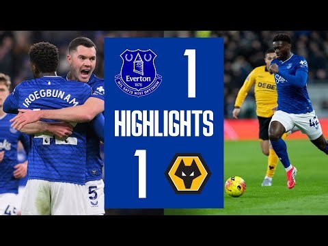EVERTON 1-1 WOLVES | Premier League highlights