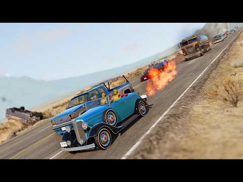 BeamNG Drive - Chaotic High Speed Race With Epic Crashes