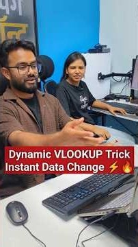 Dynamic VLOOKUP in Excel | VLOOKUP ko Dynamic Banaye 😱 #Excel #tlscomputer #computer #gurmeetsir