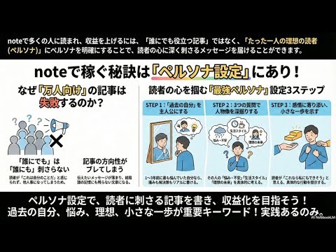 6.noteで読まれる記事の書き方：ペルソナの力