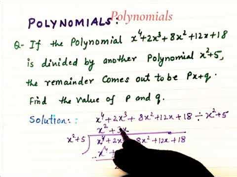 Polynomials Grade 10