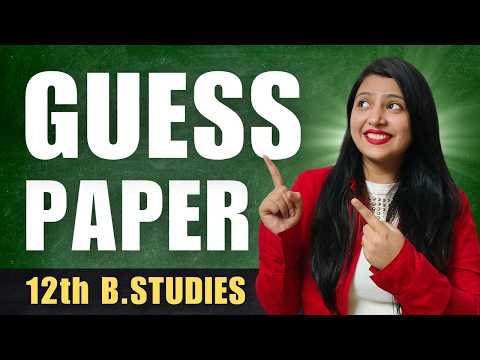 Class 12 BST | GUESS PAPER | CBSE Boards 2026 - Live Discussion