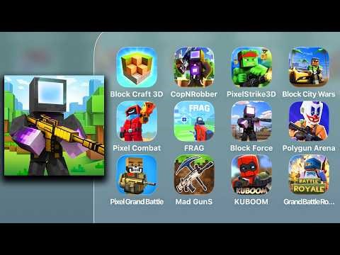 Block Force 3D - Pixel Shooter - Latest/New Update - Gameplay & Walkthrough - Game Review [iPad Pro]