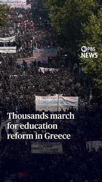 Thousands march for education reform in Greece