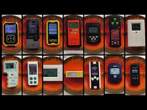 CPM Counts Per Minute Geiger Counter battle sensitive test Liczniki Geigera porównanie czułości