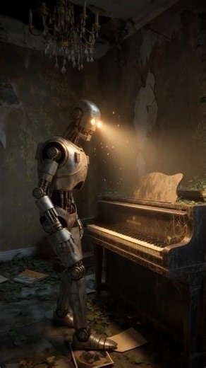 Rustshine | Part 2: A Piano in a Room #robot #scifiart #scifiadventure