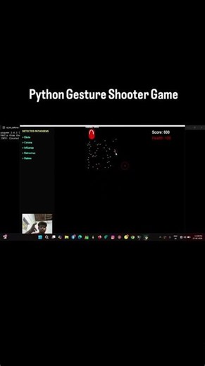 I Built a Gesture-Controlled Shooter Game Using Python 🎮 (AI Bio-Defense).