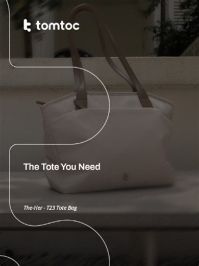 A tote that just gets your everyday routine. 👜✨ A closer look at the tomtoc T23 Tote Bag and the little details that make workdays feel easier. Made for work. Ready for anywhere. #tomtoc #T23 #tomtocMY #DigitalWorklife #totebag #WorkBag #EverydayCarry