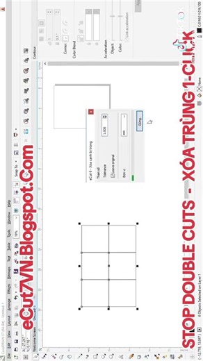 How to Remove Duplicate Lines | Cách xóa đường line trùng trong CorelDRAW