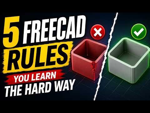 5 FreeCAD Rules You Learn the Hard Way - Intro 2 FreeCAD #37