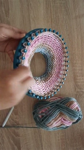 Knitting loom for beginners step by step #knitting_loom #crochet #diy #knitting #loom #hat #scarf