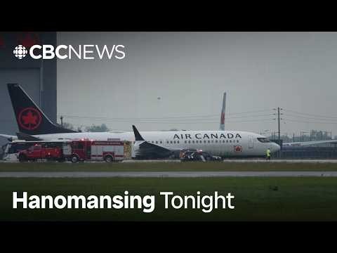 Passenger recalls moment flight veered off Montreal runway | Hanomansing Tonight