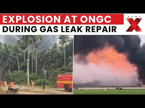 Andhra Pradesh Gas Leak: Loud Explosion Rocks ONGC Site During Repair Work | NewsX
