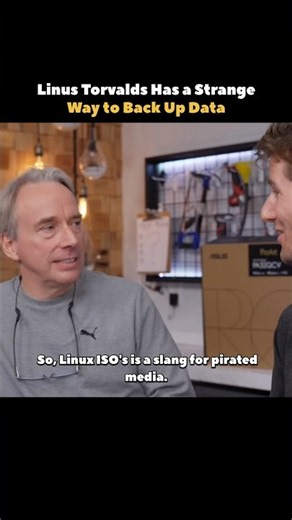 Linus Torvalds Reveals His Unusual Data Backup Strategy #shorts #linux #coding #programming